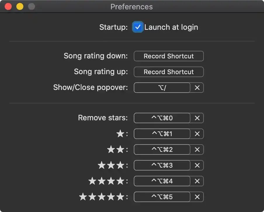 Screenshot of Star-Rating