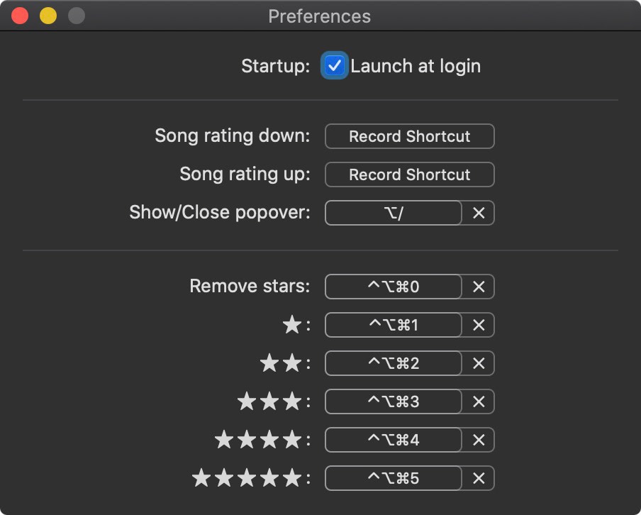 Screenshot of Star-Rating